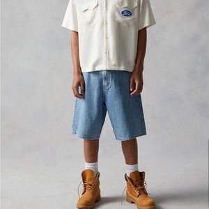 PacSun Light Blue Relaxed Denim Shorts